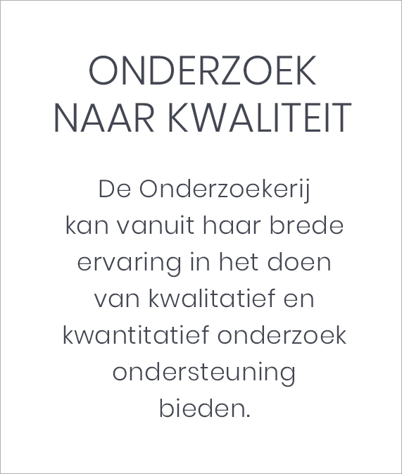 Onderzoek naar kwaliteit